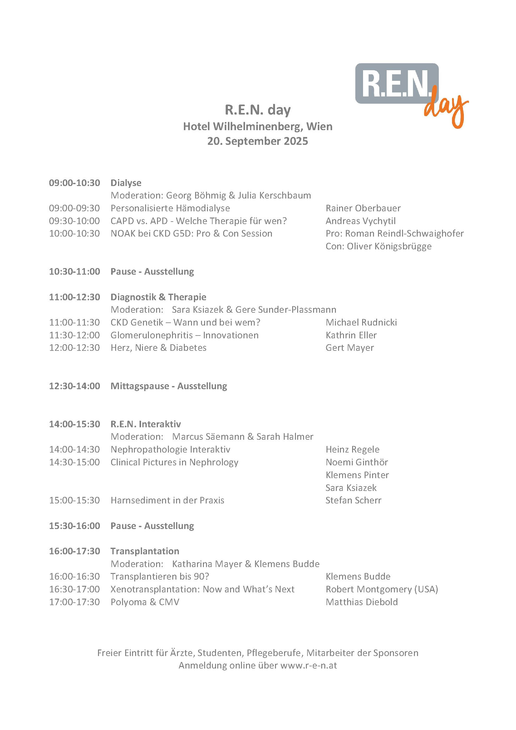 Programmübersicht R.E.N. day 2025